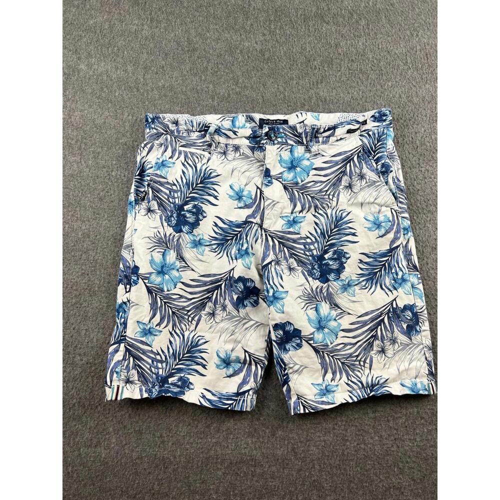 Cactus Man Men's Floral Print Bermuda‎ Shorts Size 34